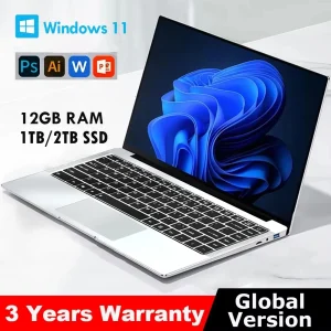 New Laptop Computer Windows 11 Pro Intel Atom A3950 2025 Notebook PC Gamer