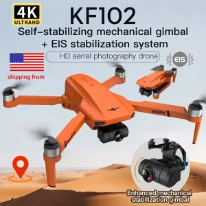 KF102 4K HD GPS Drone with Dual Camera 2-Axis Gimbal  Foldable Quadcopter