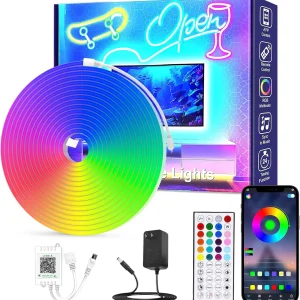 16.4FT Led Neon Rope Lights with APP/Remote Control,