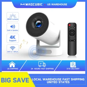 Magcubic HY300 Pro + Projector 4K 720P With 5W Speaker Android