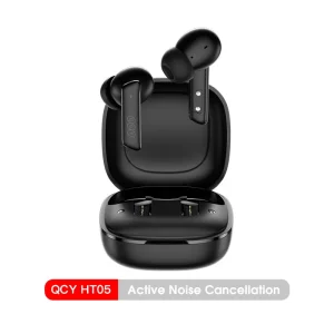 QCY HT05 ANC Wireless Earphone 40-DB Noise Cancelling Bluetooth 5.2 Headphone 6 Mic ENC HD Call TWS Earbuds Transparency Mode